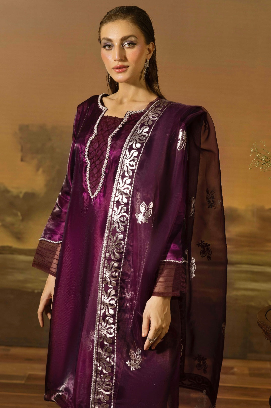 Designer By Ally’s 3pc Luxury Silk U3-E5