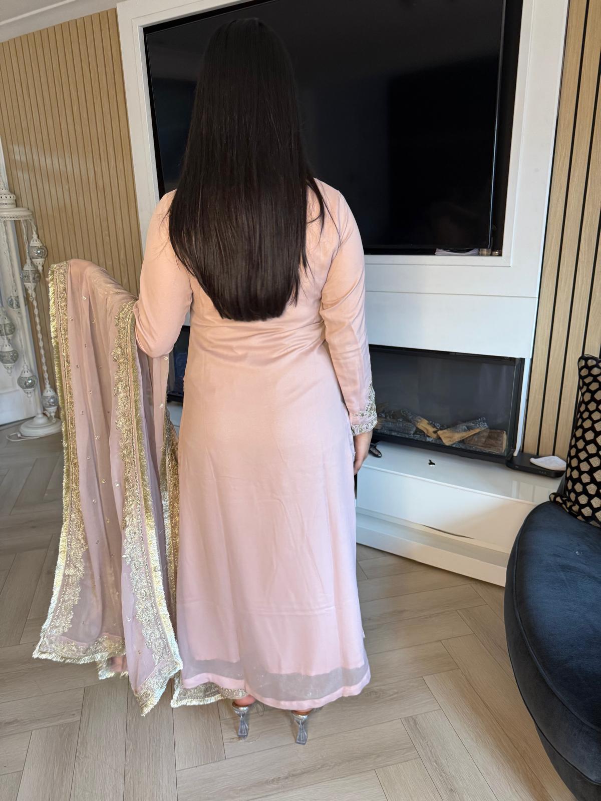 Mahima 3pc Chiffon Suit With Sequin Work D3-D2