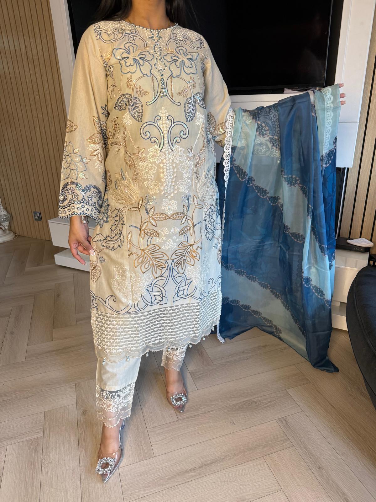 Gulnaar 3pc Summer Suits by Heera