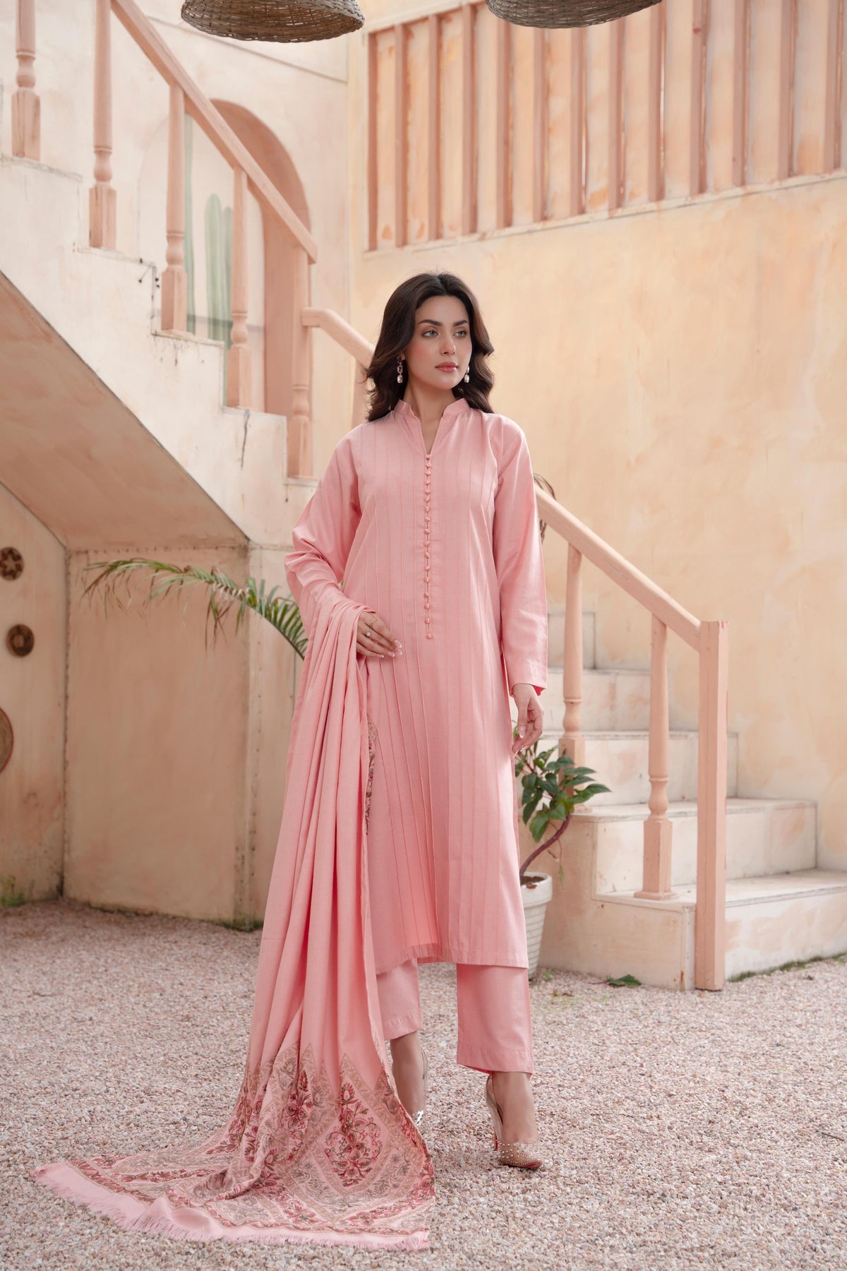 Designer By Raniya Noor Bano 3pc Dhannak Suit