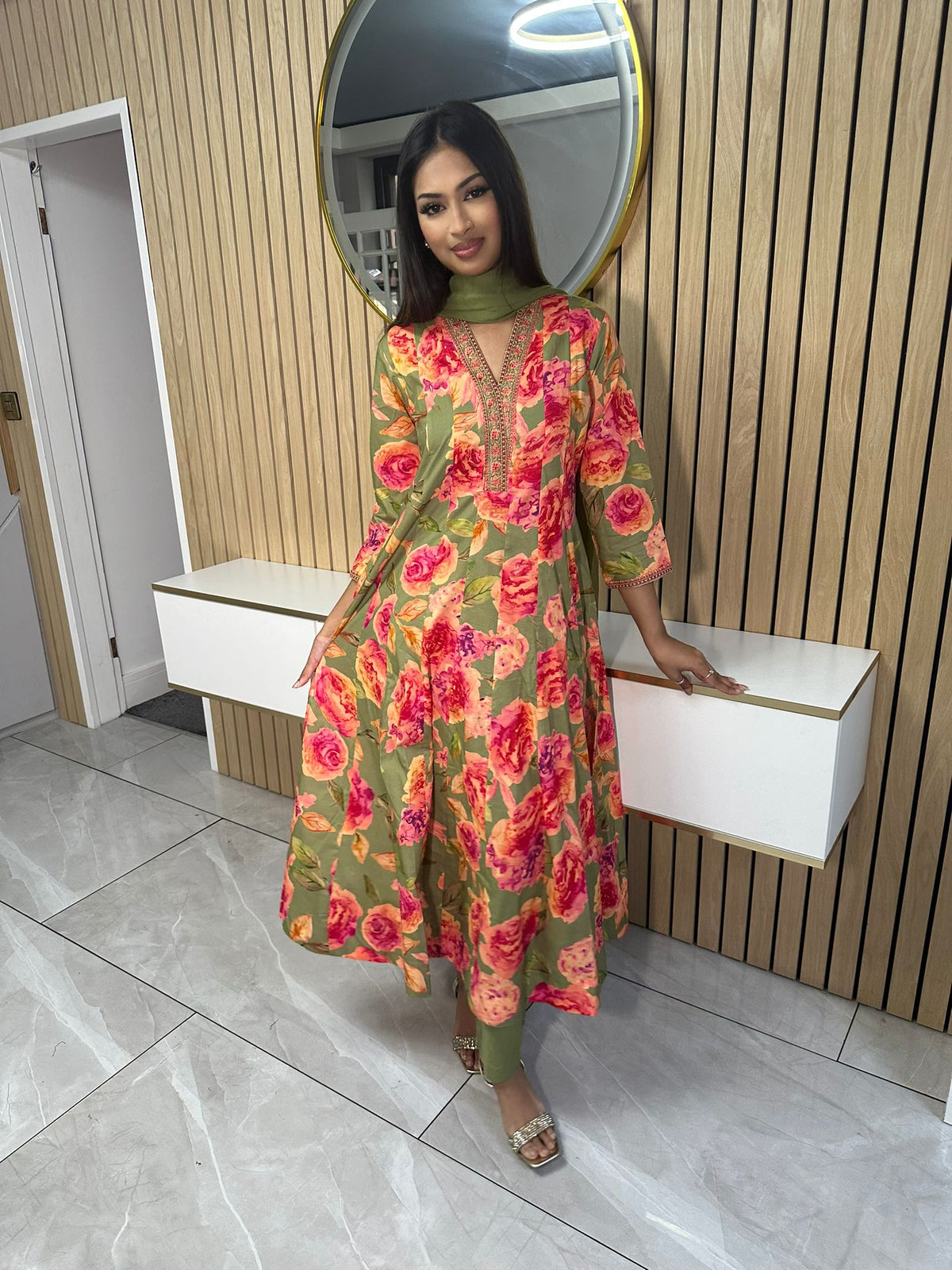 Rana 3pc Indian Cotton Frock