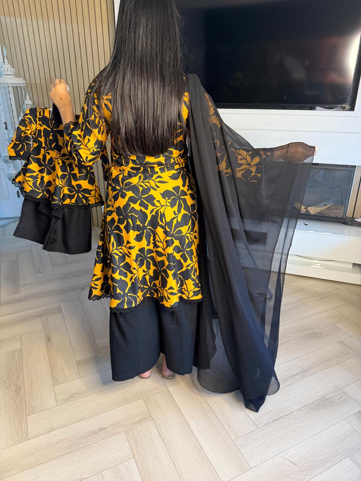 Hinan 2pc Mother & Daughter Umbrella Frock