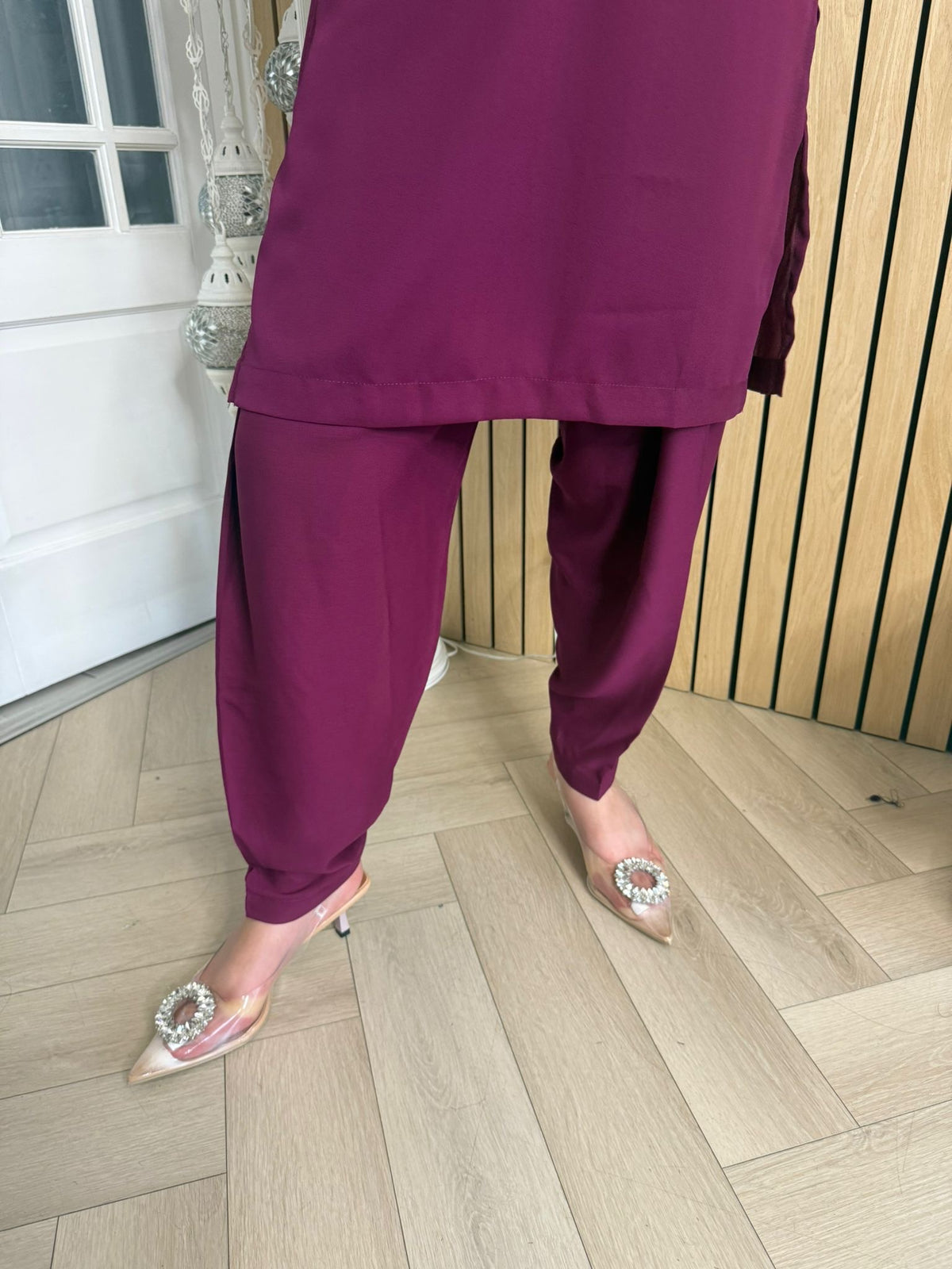 Nazeera 2pc Georgette Button Co-Ord U3-A4