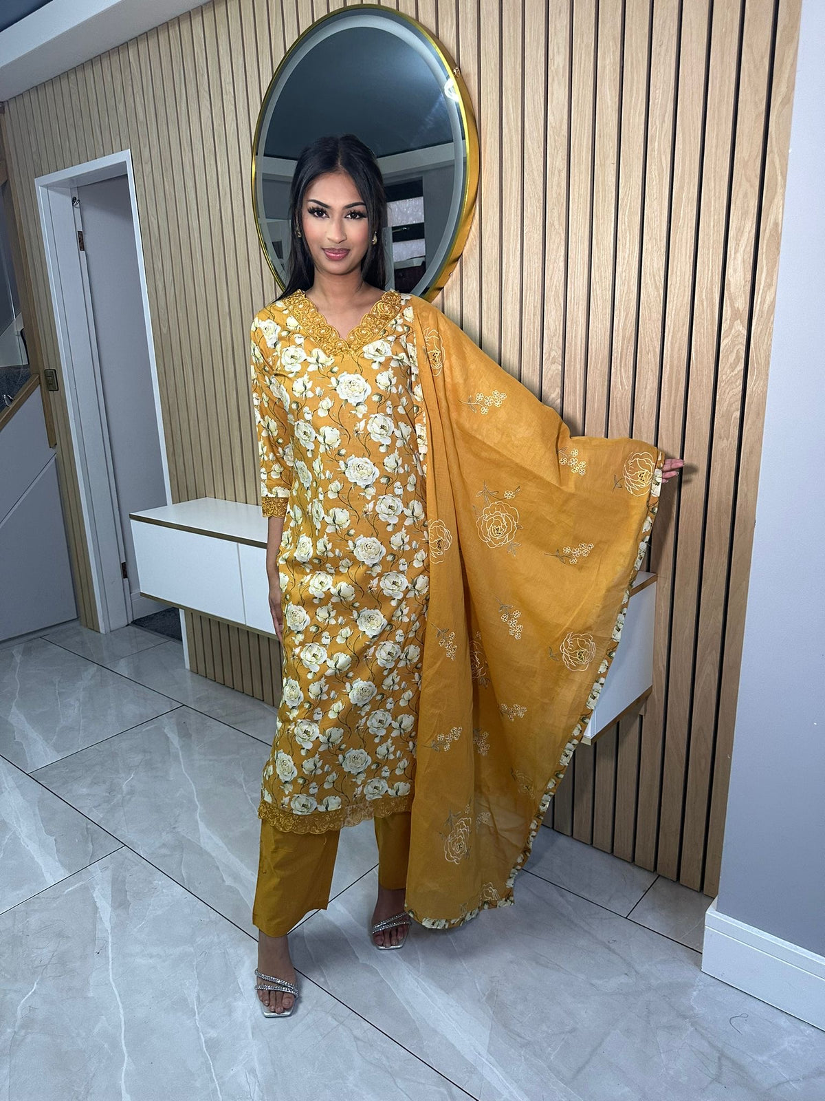 Yana 3pc Indian Cotton Kameez U2-E4/5