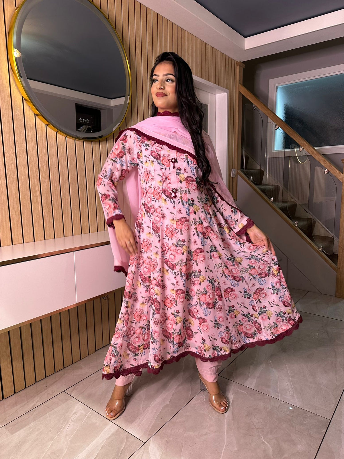 Afsana - Pink Floral