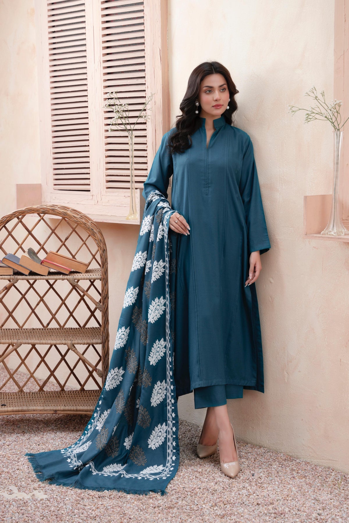 Designer By Raniya Noor Bano 3pc Dhannak Suit