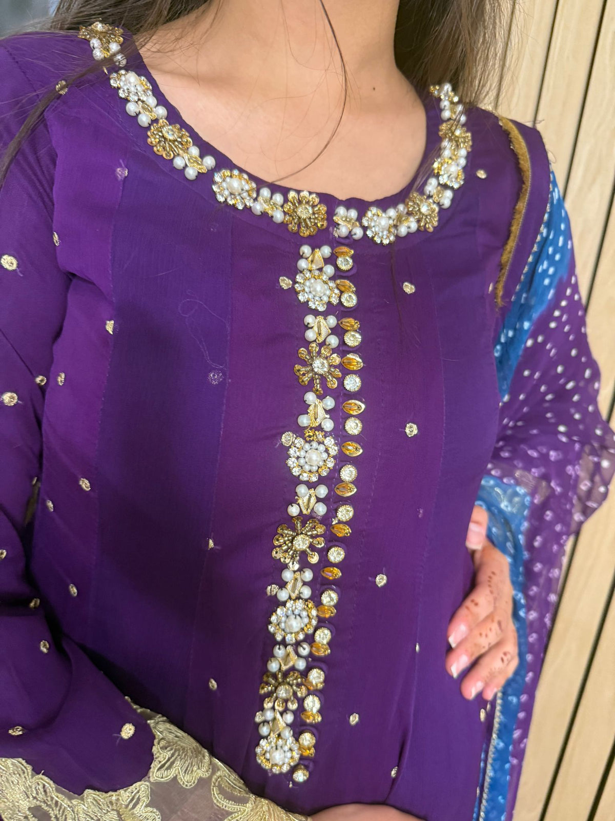 Farrah 3 Piece Maxi - purple D2-D3