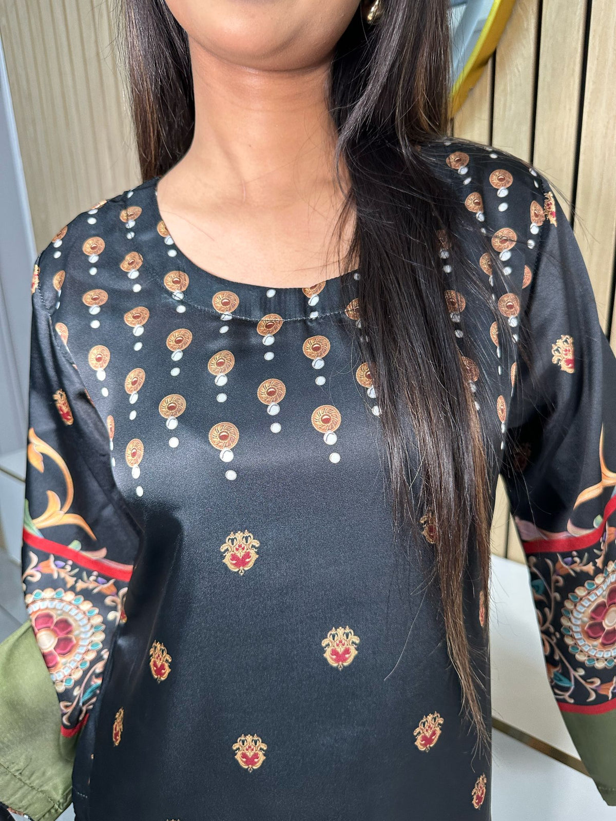 Shamila 2pc Silk Mother and Daughter Co-ord