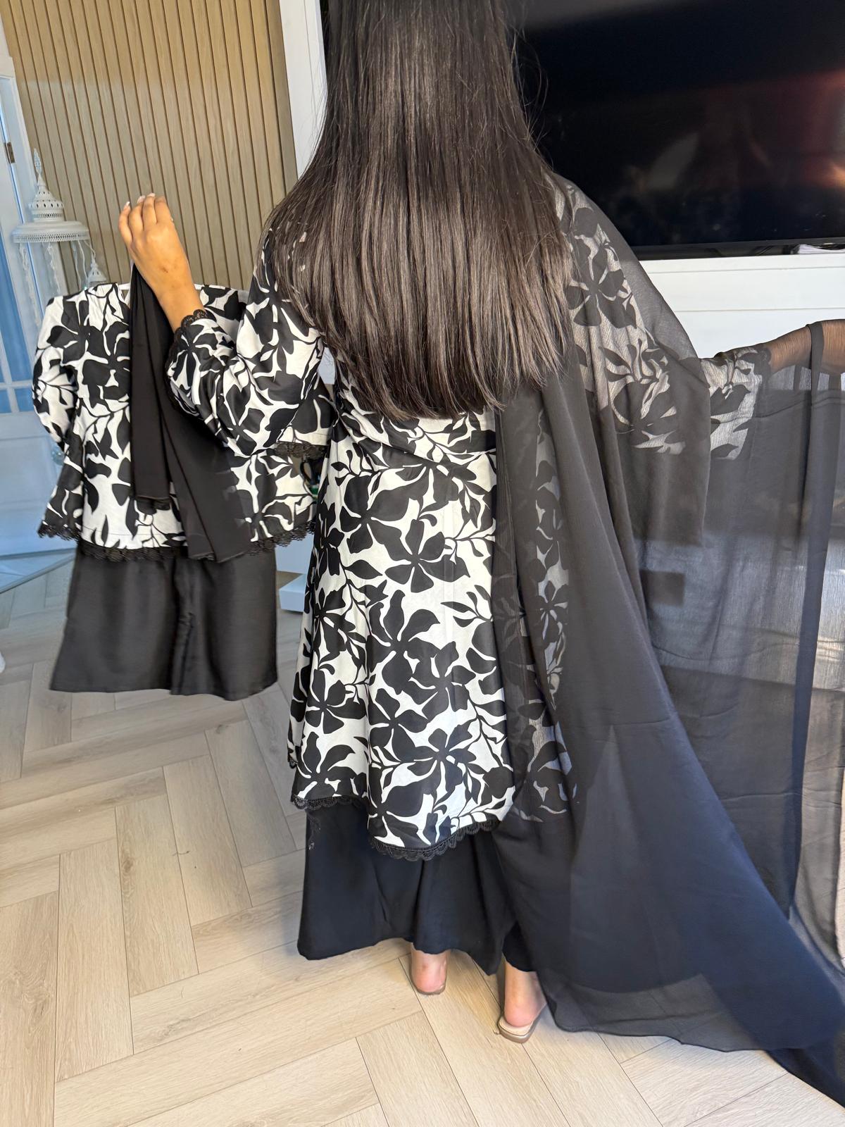Hinan 2pc Mother & Daughter Umbrella Frock