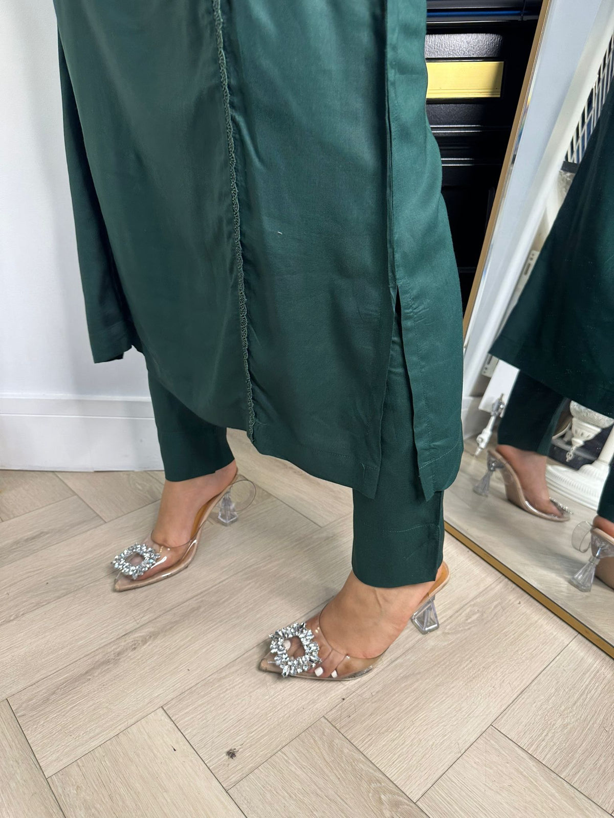 Subhana Linen Co-ord - Emerald