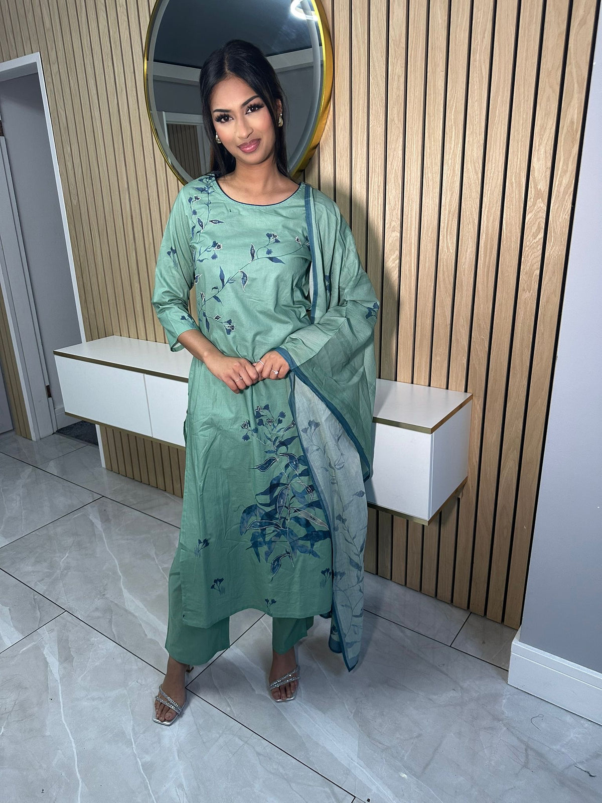 Yana 3pc Indian Cotton Kameez U2-E4/5