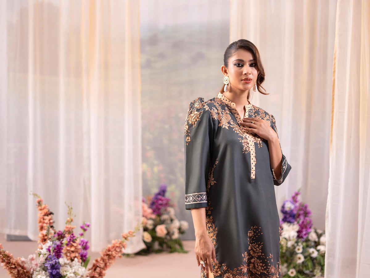 Rose Poly Lawn 2pc Co-Ord by Raniya.H