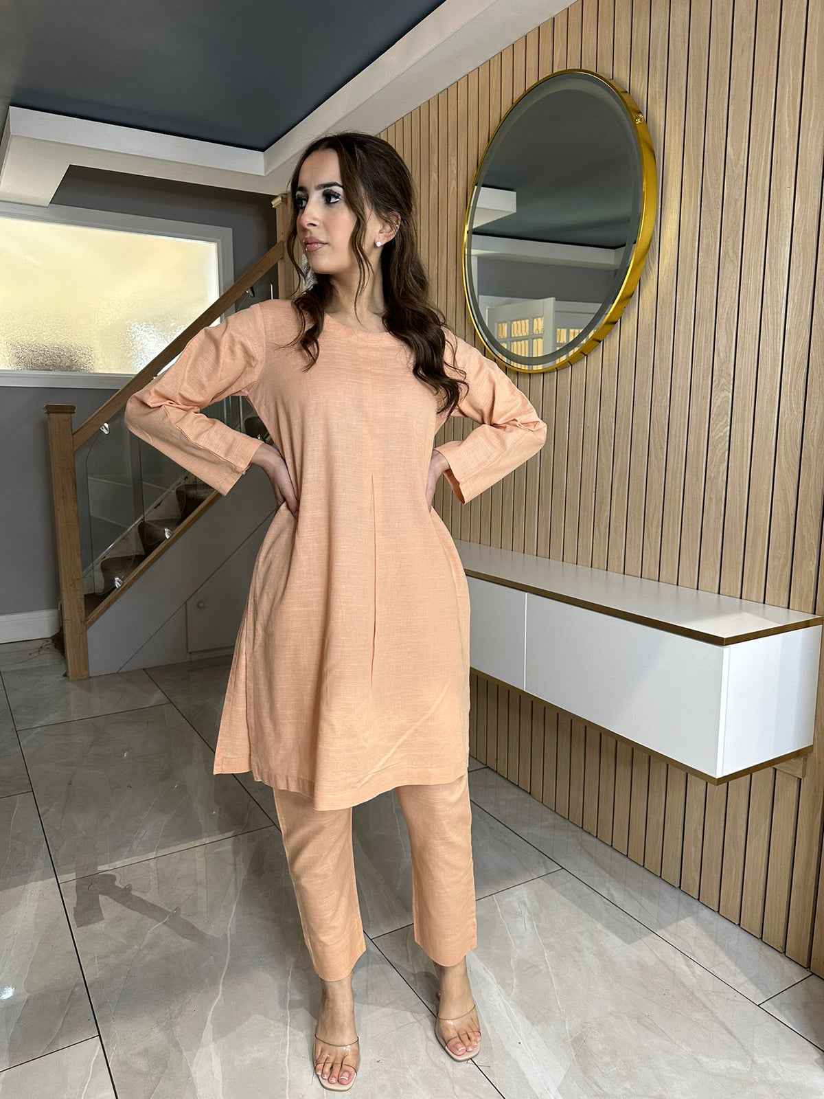 Sophie Khaddar Co-ord - Peach