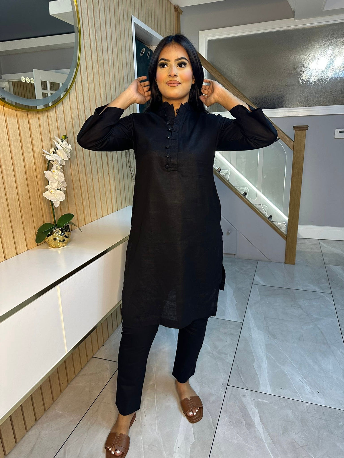 Tamina Khaddar Co-ord - Black