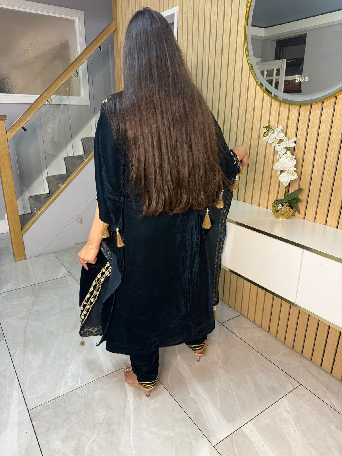 Gotta Velvet 2pc Kaftaan with Matching Trouser