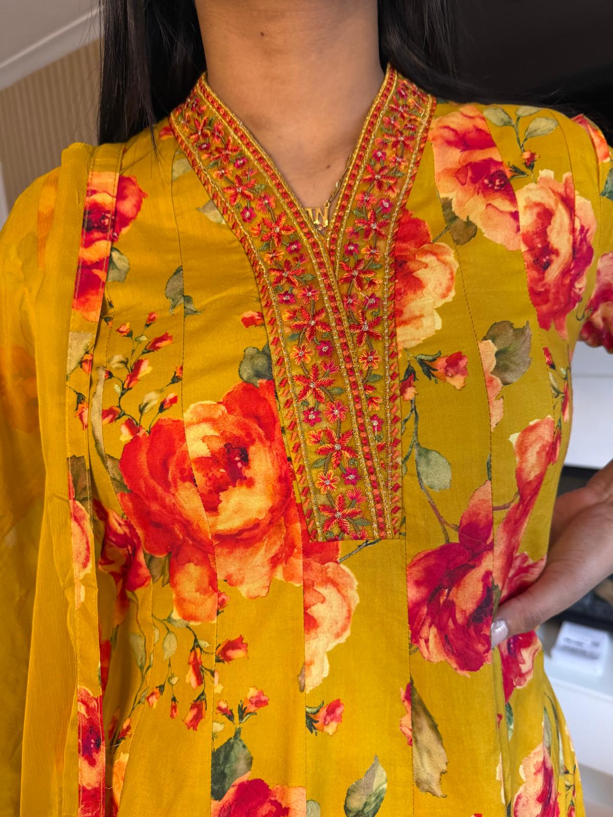 Rana 3pc Indian Cotton Frock