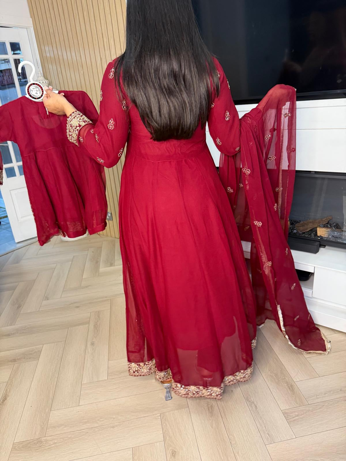 Felisha 3pc Mother & Daughter Frock