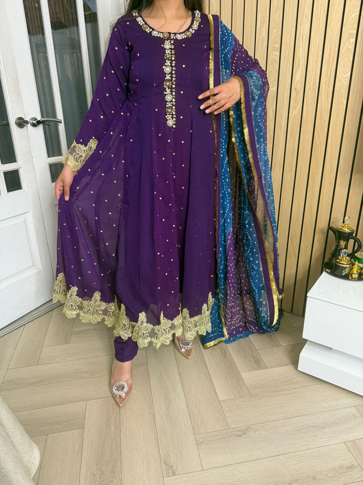 Farrah 3 Piece Maxi - purple D2-D3