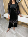 Diamond Velvet 2pc with Plazzo Trouser U3-D4