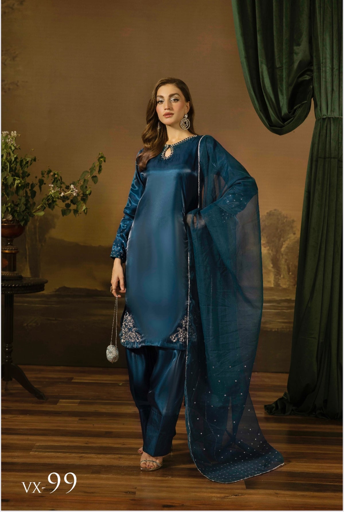 Designer By Ally’s 3pc Luxury Silk U3-E5