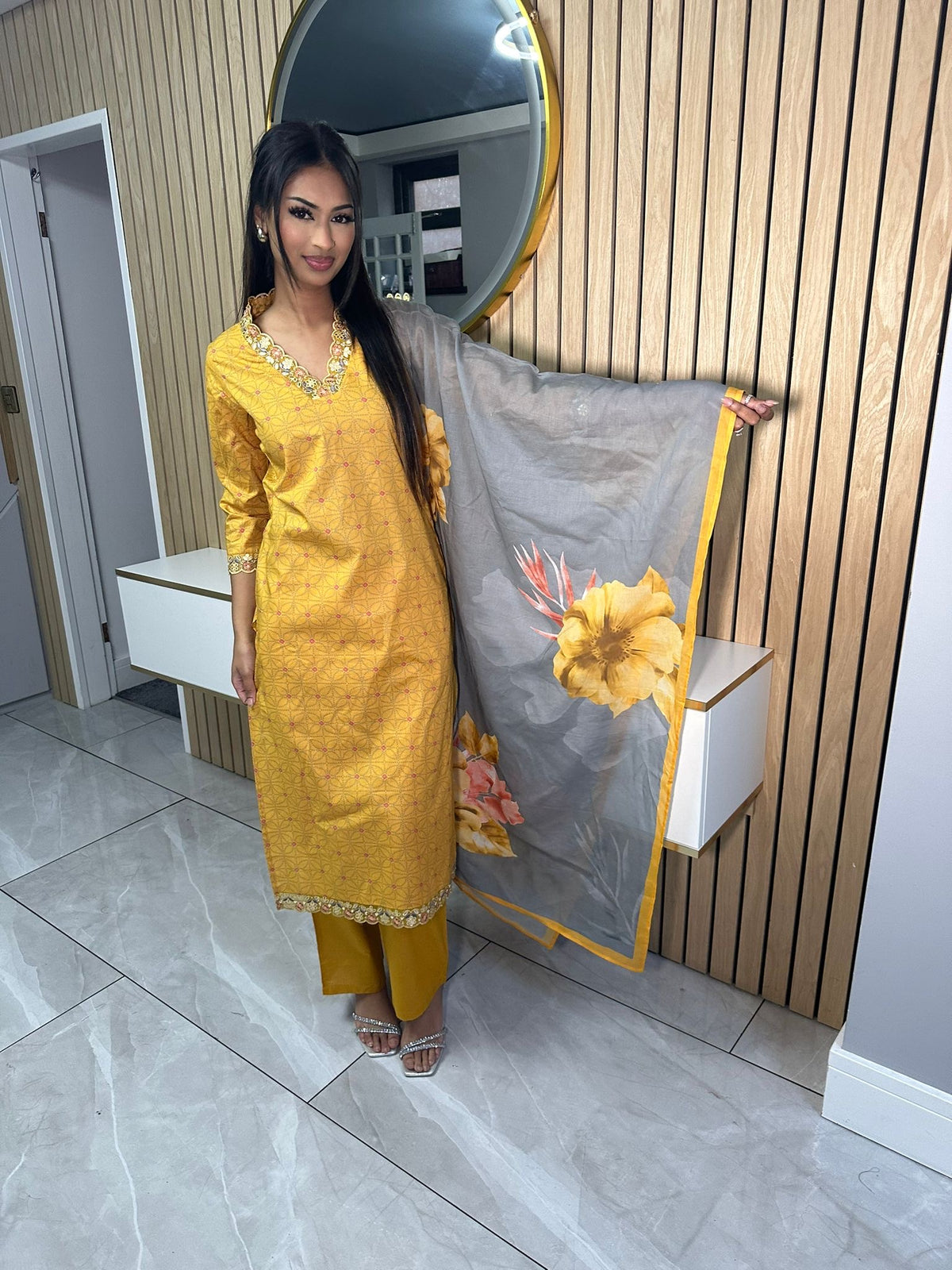 Yana 3pc Indian Cotton Kameez U2-E4/5