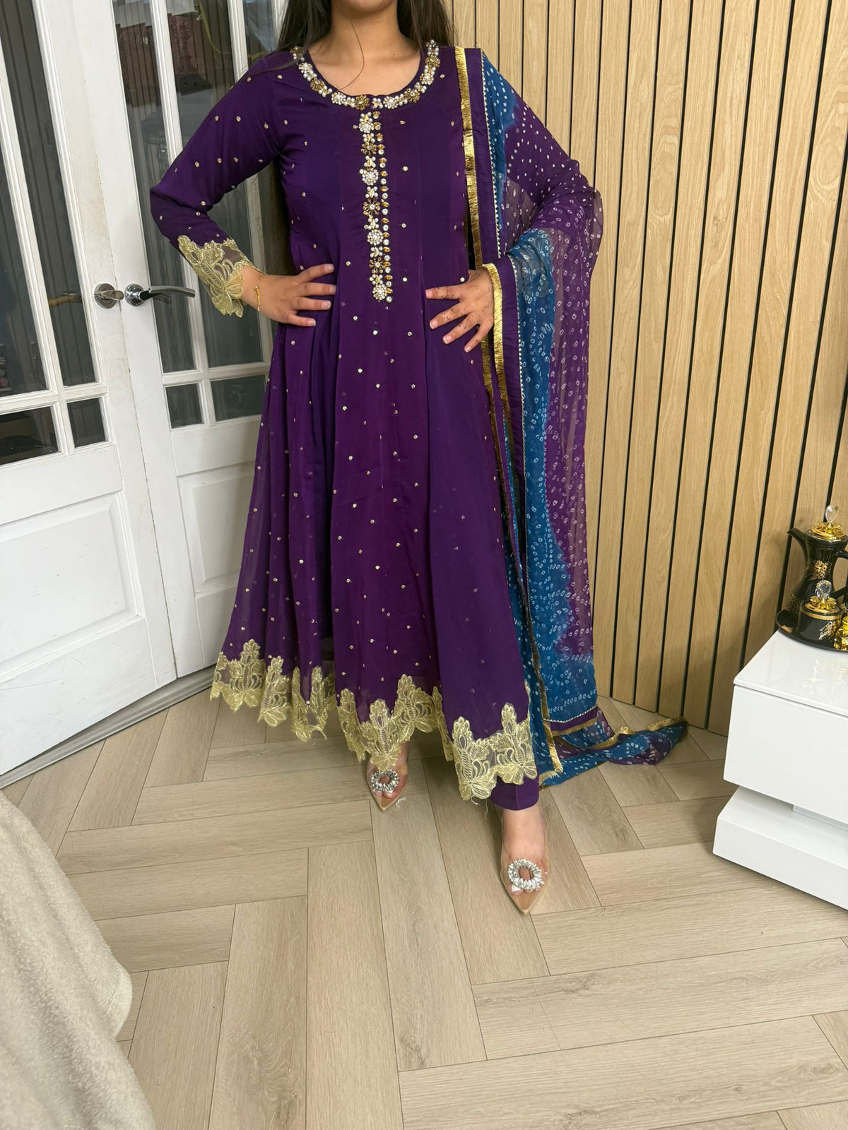 Farrah 3 Piece Maxi - purple D2-D3