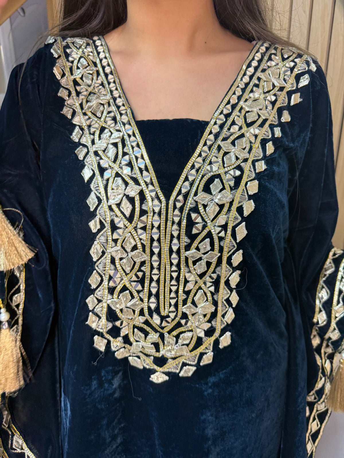 Gotta Velvet 2pc Kaftaan with Matching Trouser