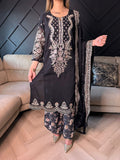 Naghma by Raniya - Black Floral U4-A1