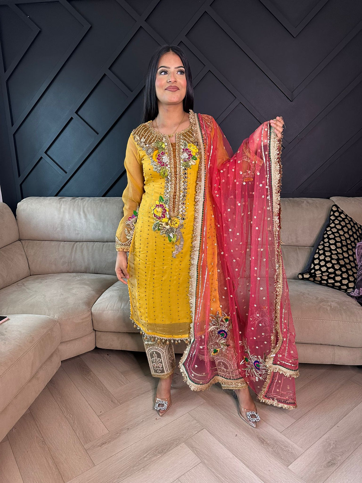 Khuda Baksh - Yellow and Pink