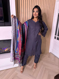 Taliha by Designer Raniya - Grey