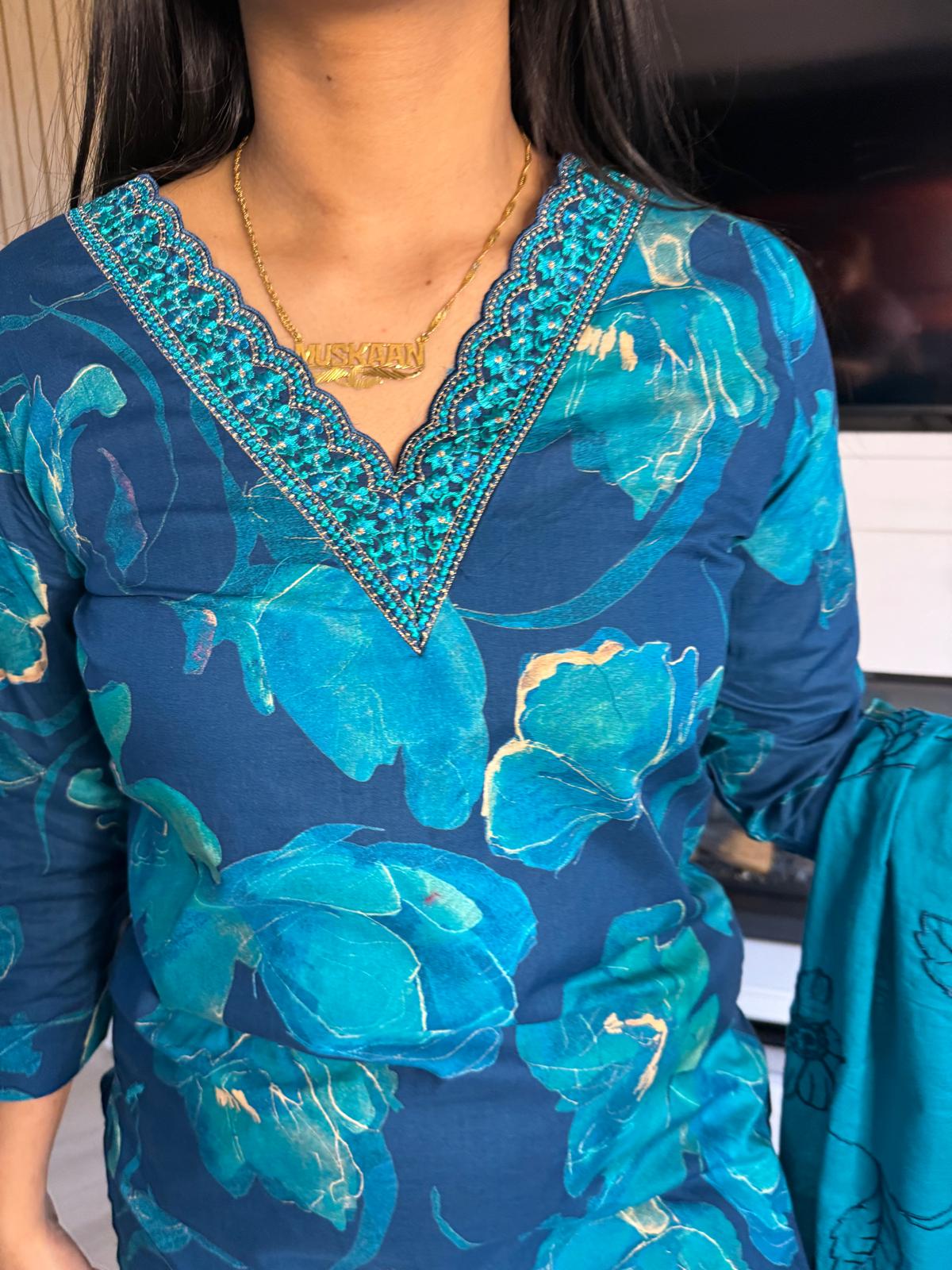 Yana 3pc Indian Cotton Kameez U2-E4/5