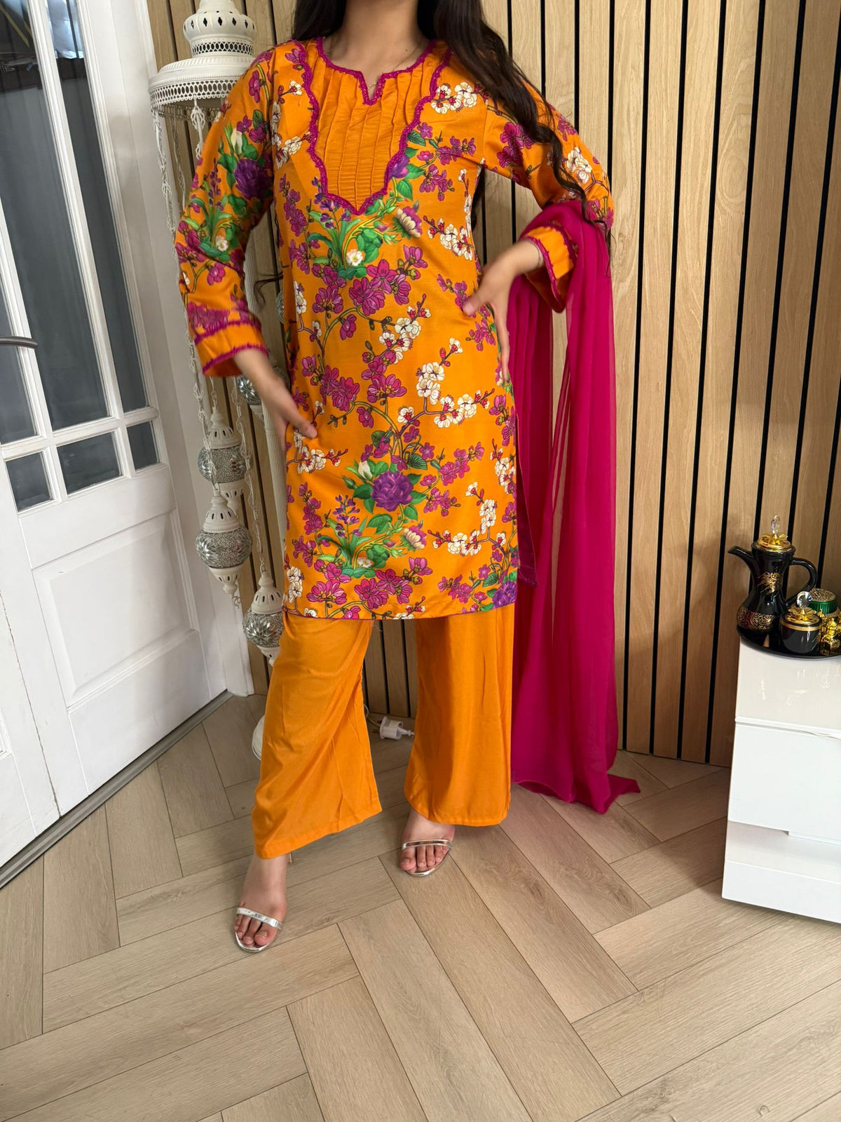Nuha 3pc Floral Printed Suit