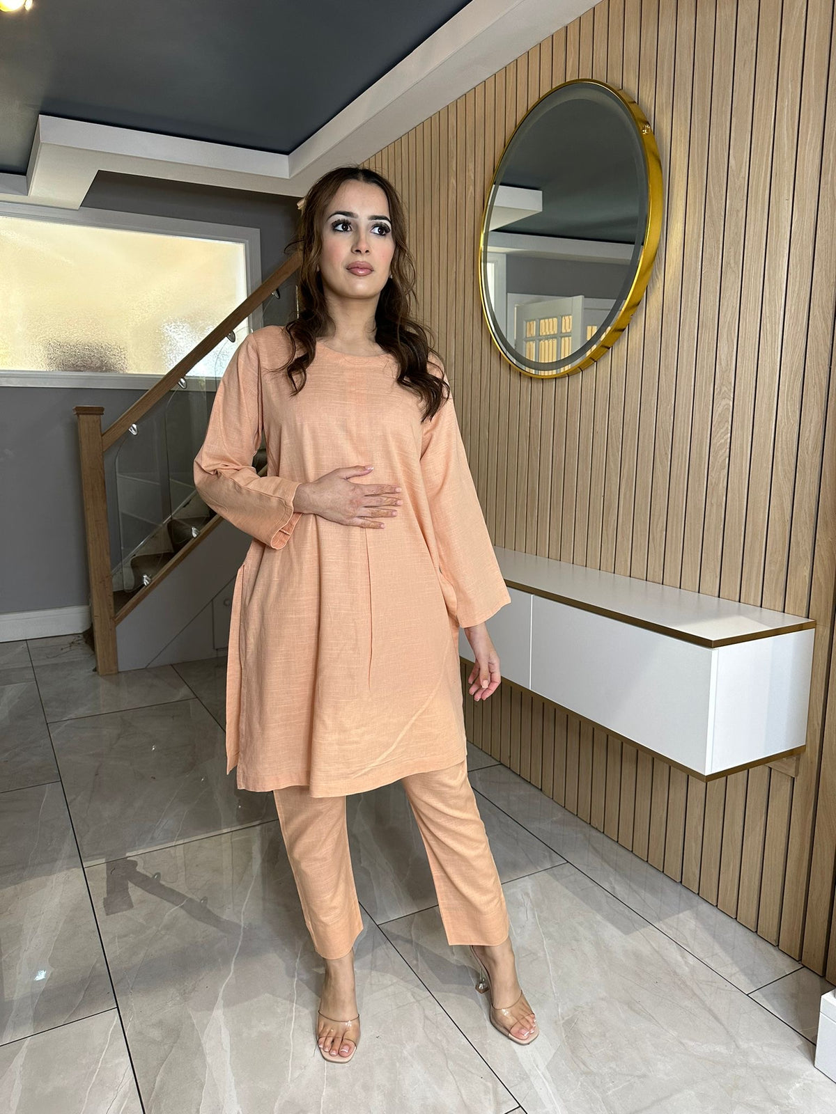 Sophie Khaddar Co-ord - Peach