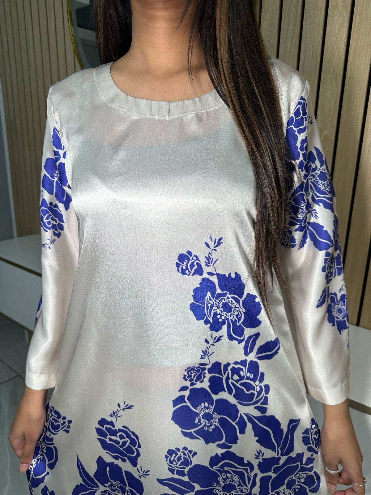 Fizza Printed 2pc Silk Co-Ord