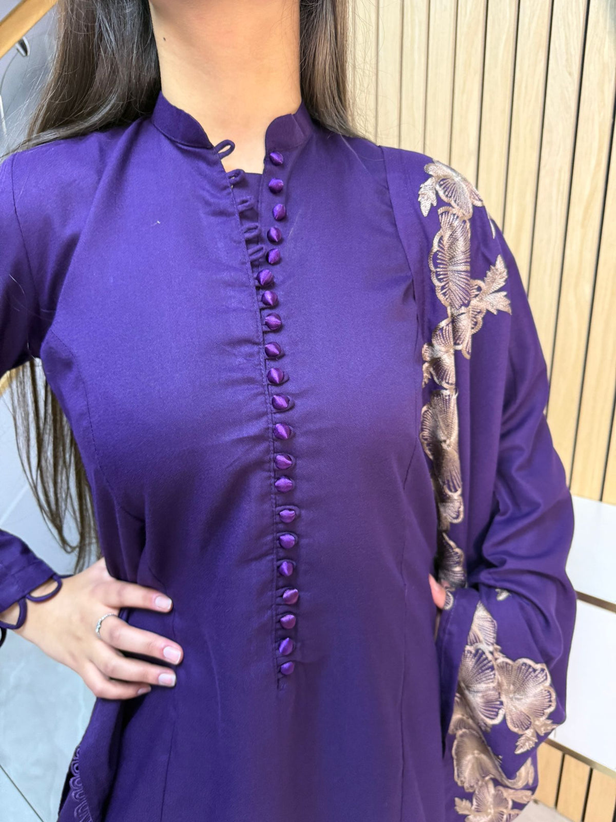 Noor Zahra 3pc Dhannak Suit With Embroidered Shawl
