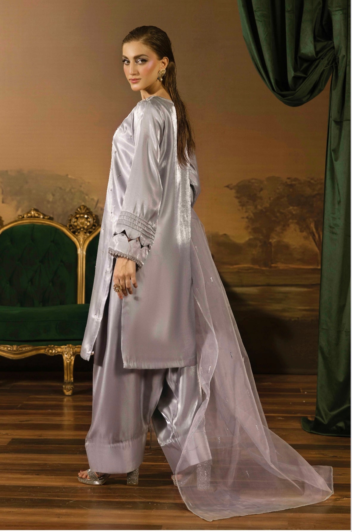 Designer By Ally’s 3pc Luxury Silk U3-E5