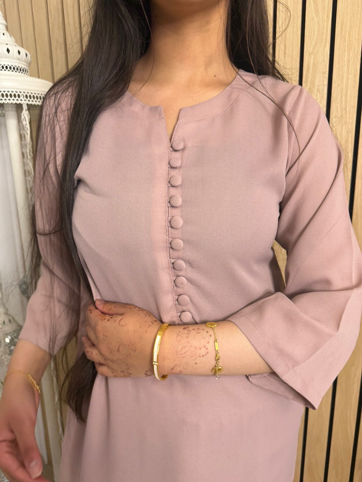 Nazeera 2pc Georgette Button Co-Ord U3-A4