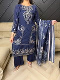 Salina 3pc Fancy Georgette suit U1-C3