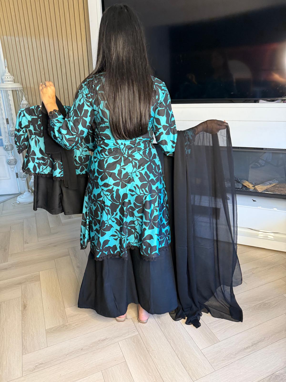 Hinan 2pc Mother & Daughter Umbrella Frock