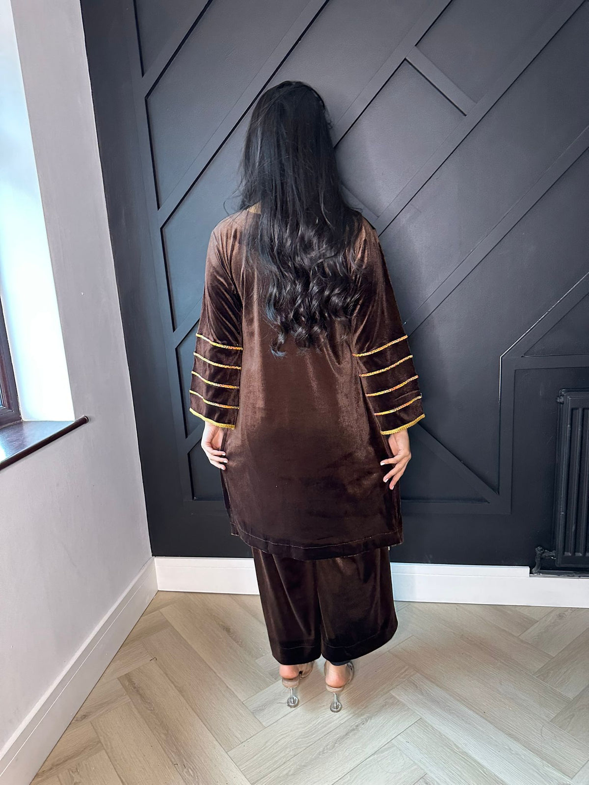Sadia Velvet 2 piece - Brown U1-C1