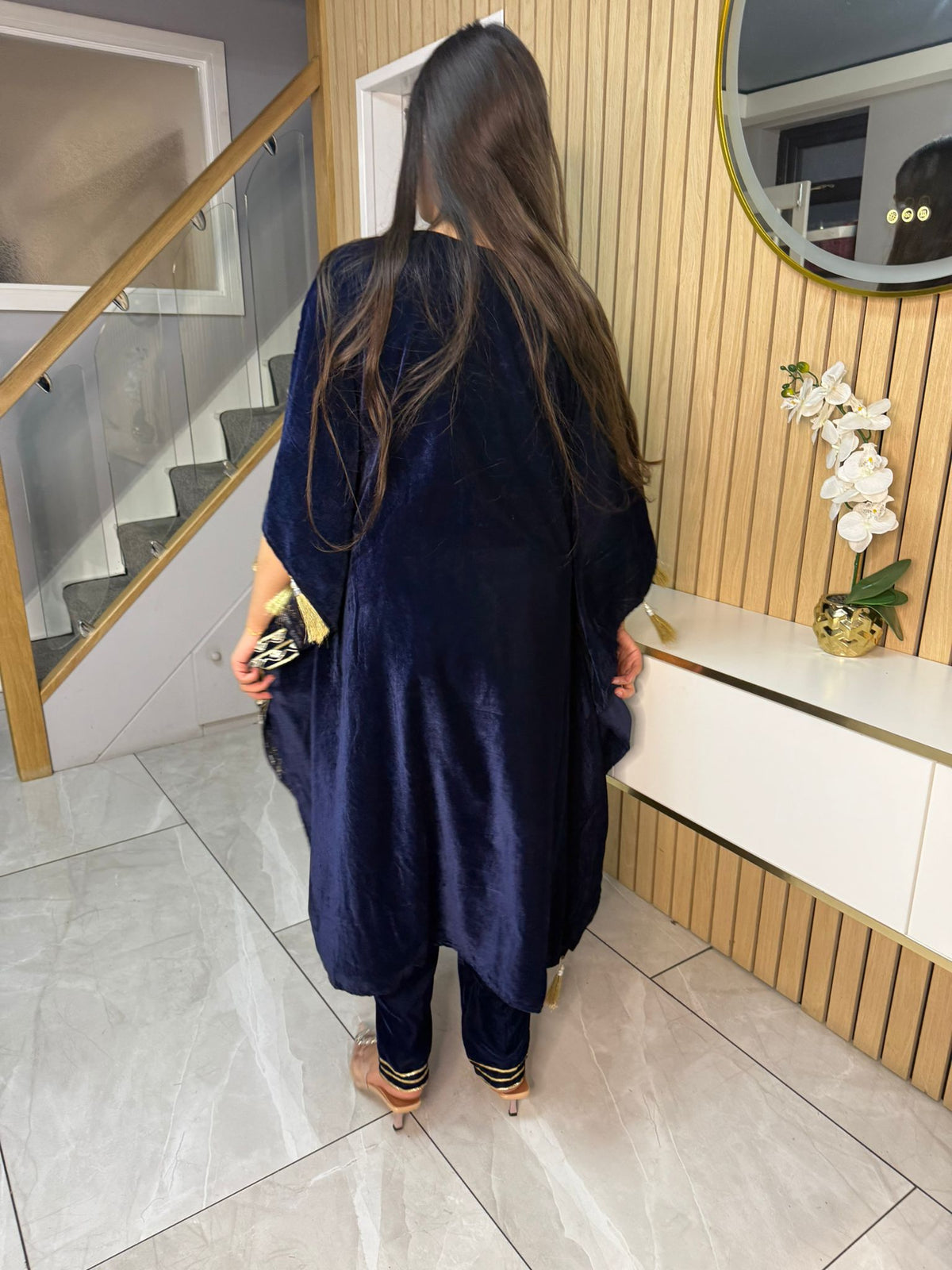 Gotta Velvet 2pc Kaftaan with Matching Trouser