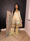 Karma-Cream and Pastel Sharara Style U3-F5