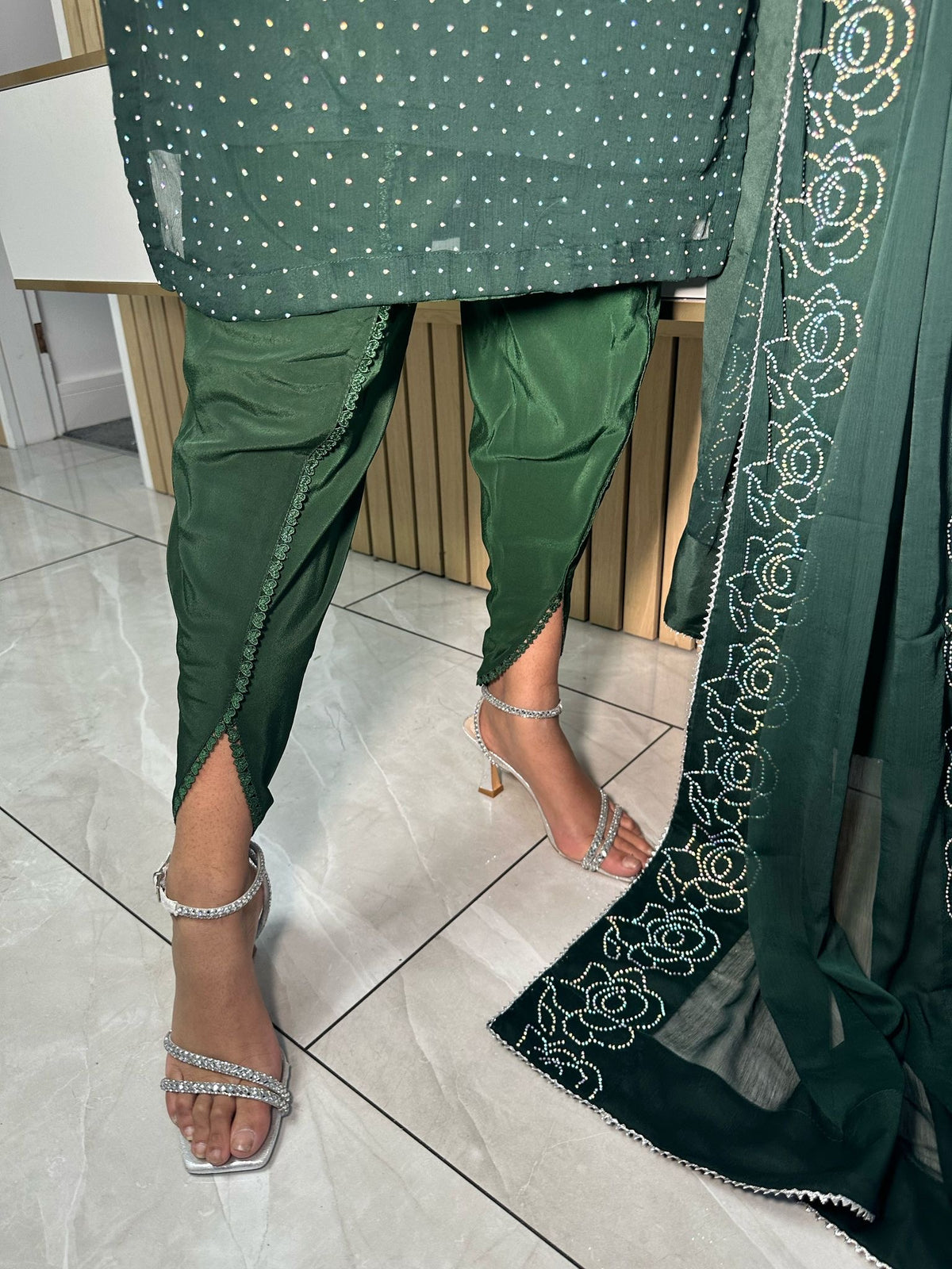 Leema 3pc Gem Embelished Suit