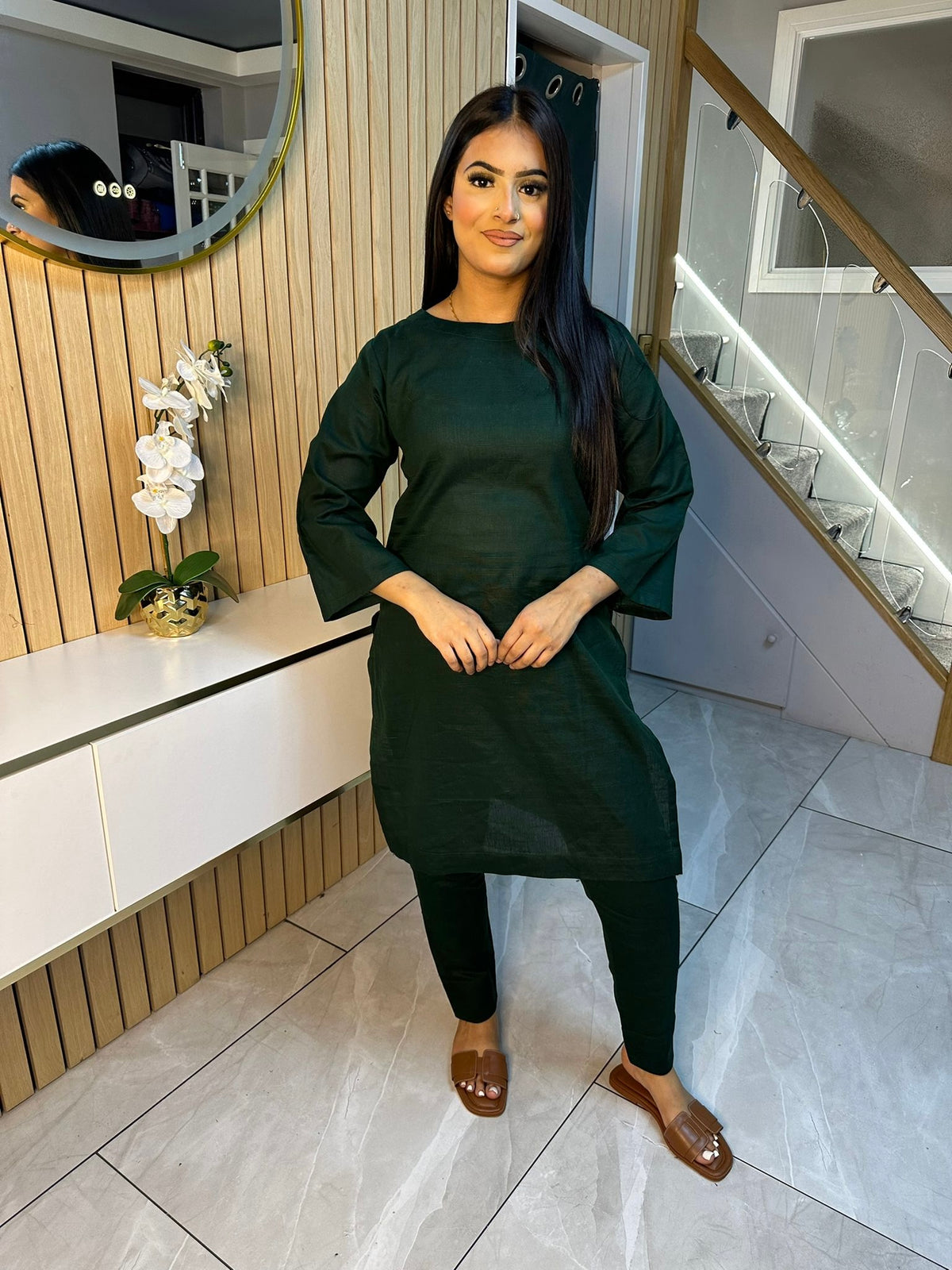 Zee Khaddar 2pc Plain Co-ord