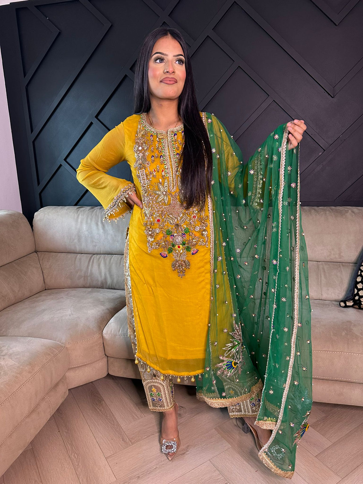 Khuda Baksh - Yellow and Green