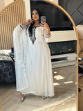 Khuda Baksh - White Maxi Frock U3-F4