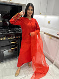 Designer By Vanya 3pc- Red
