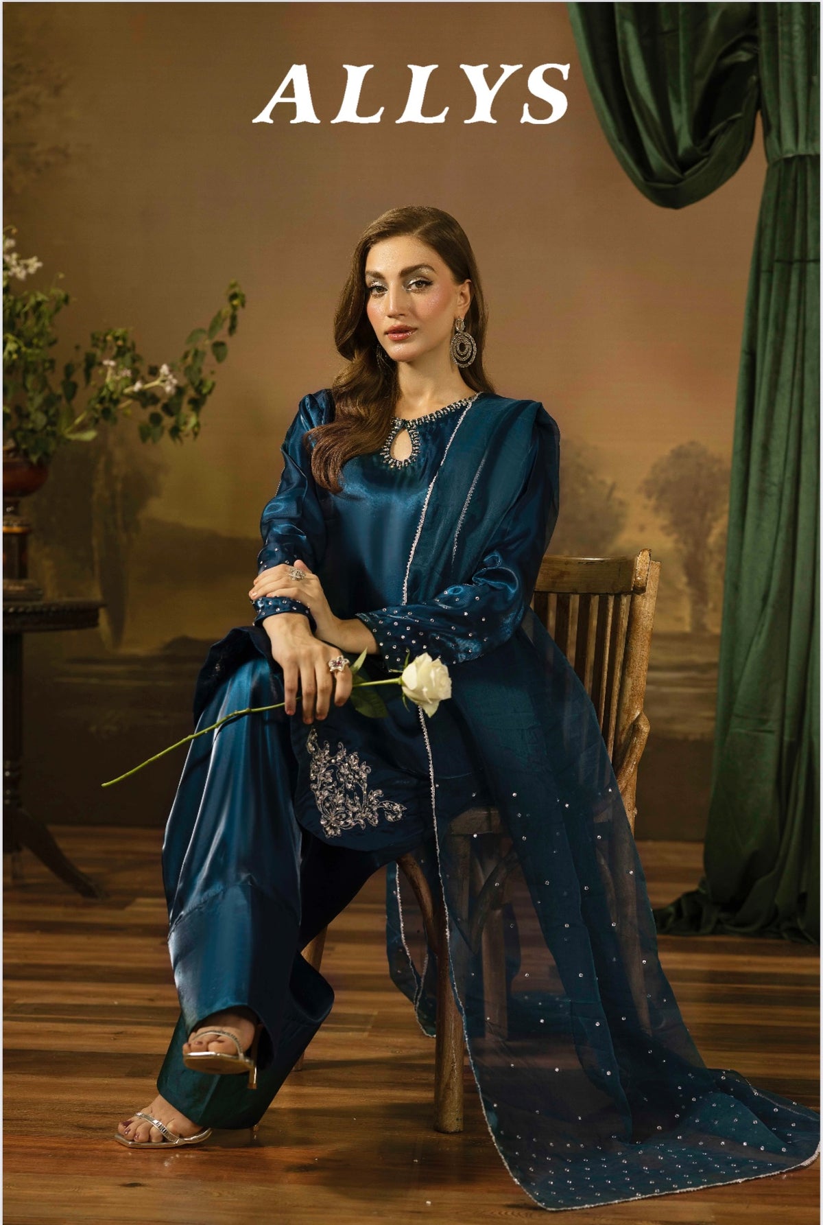 Designer By Ally’s 3pc Luxury Silk U3-E5