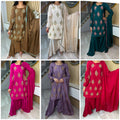 Shanzay 3pc Silk Sharara Suit With Silk Dupatta