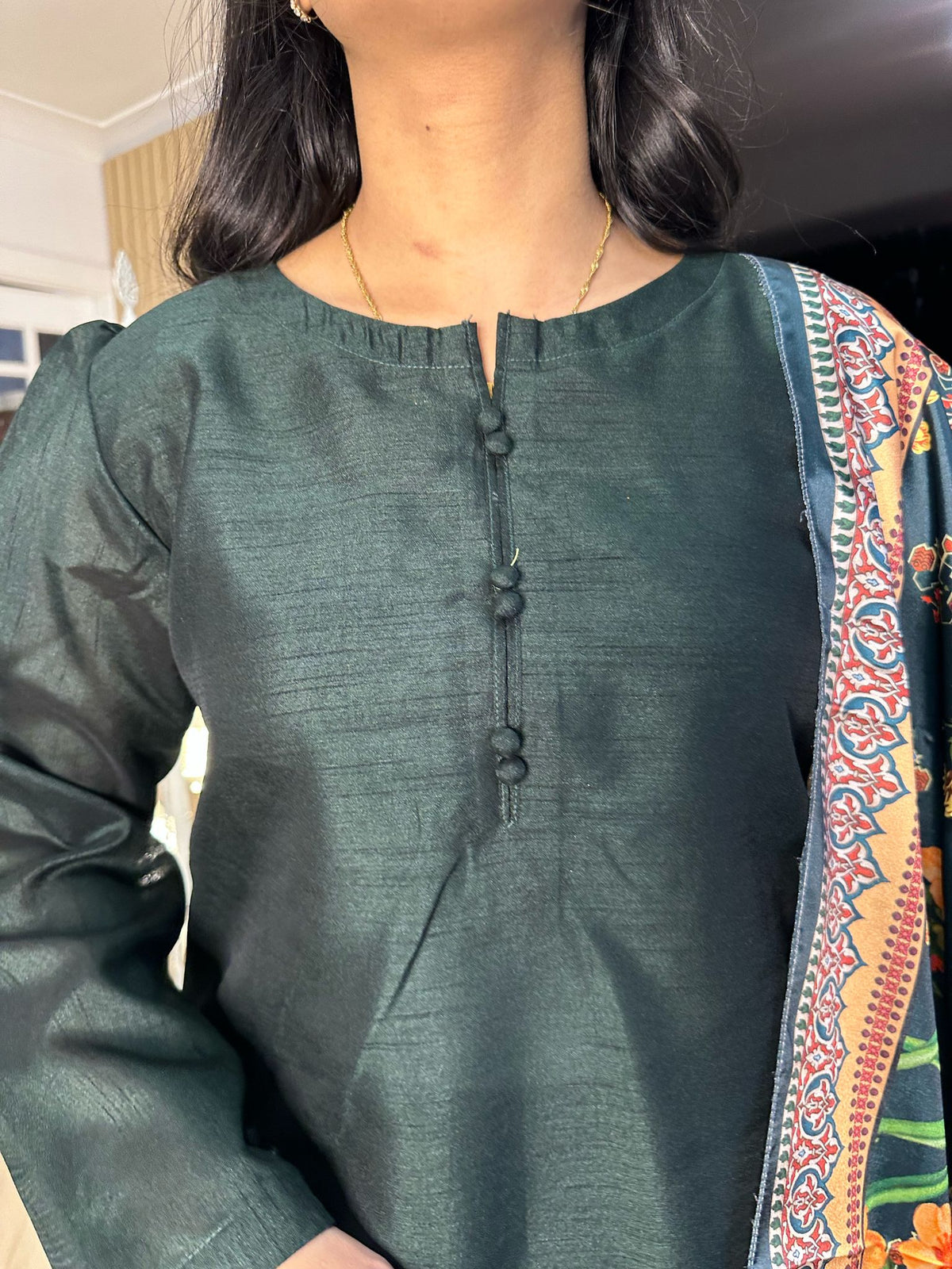 Sofia 3pc Farshi Shalwar With Fancy Dupatta